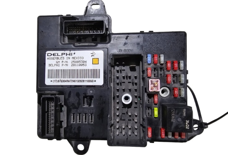 Red de fusibles del módulo de control de carrocería Pontiac G6 2008-2010